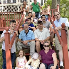 Gathering on Fathers Day '21 in Natick.  Hosted by 'Grandma Carol'.  Most Feldmans together...ever !