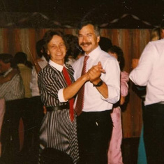 At my cousin Teri's wedding with Uncle Erick... I think it's the only time I ever saw Mom dance. 