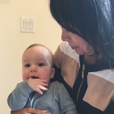 Mom and her great-grandson, baby AJ