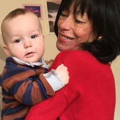 Mom and her great-grandson, baby AJ