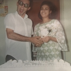 Mom and Dad on their wedding day 