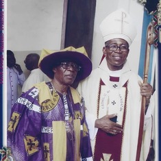 Daddy and Arch Bishop Obinna