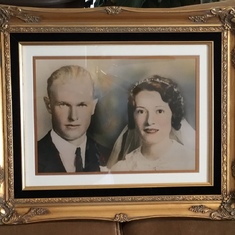 Joan’s Mother and Dads Wedding Picture July 11 1936