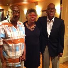 Buddy, Sona, and Horace at Buddy's 75th
