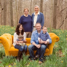 Sam, daughter Sherrie, grandson Chris, granddaughter Stacy, and 2 of now-4 great-grandsons!
