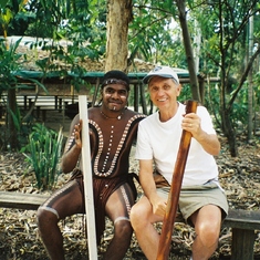 Learning to play the digeridoo in Australia - 2002