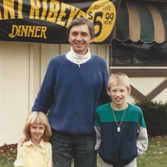 1988 - with grandson Chris and granddaughter Stacy
