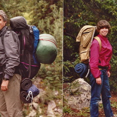 Backpacking in Colorado with cousin Chuck and Charlotte Shelton - 1990