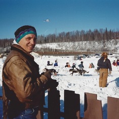 At the Iditarod - Wasilla, Alaska 1995