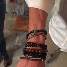 Holbrook loved his bracelets....this was a new one from a London market...