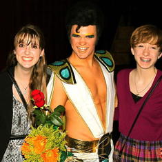 Katherine and Emily went to see Houston in Joseph and the Technicolor Dreamcoat. He was a perfect Pharaoh.
