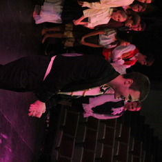 Houston giving his bow as Javert - Les Miserables 2013