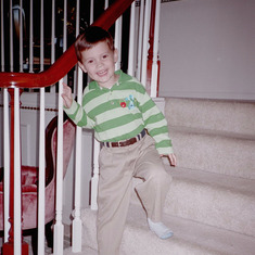 Houston wanted to be "Steve" in Blues Clues.  He wore his Steve shirt every day at that time.  I had to get him a blue one for days the green one was in the wash.  Img08