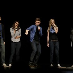 Spotlight 2013.  Singing a Pentatonix song, Love You Long Time.  One of my favorite songs Houston did.  Loved that this was with his friends, Michaela, Katy, Alexander and Parker.