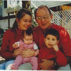 With Sharon, Katie, Sterling - Grandpa lovin