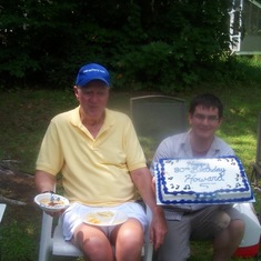 80th Birthday with Daniel (youngest grandson)