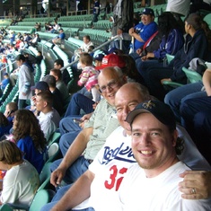 Lance, Howard and David at Dodgers stadium