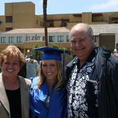 Mary Ann, our niece Brianna and Howard on her High School graduation