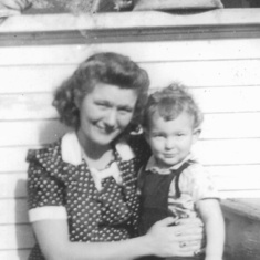 Howard with his Momma (Dorothy) in 1951. They called him, Tommie. Love this picture! 
