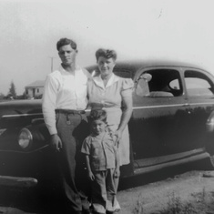 Howard with his Father and Mother (Howard Dewitt and Dorothy Mae) in 1954.