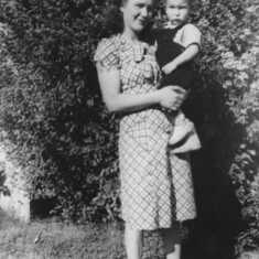Howard and his Mom about 1950. 
