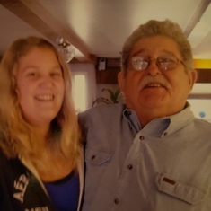 Granddaughter Ashley with Grandpa Tom. 2011