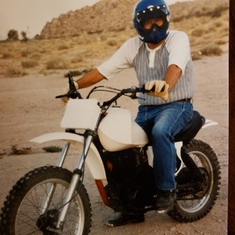 Tom's Thumper dirt bike.1984