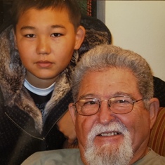 2005 Justin and Grandpa Tom