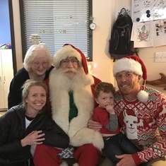 Last Santa visit Dec 2019 Beau’s school