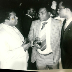 At a function with his colleagues and friends Professors Ben Umerah (Late) and Sam Ohaegbulam