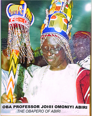 H.R.M Oba Professor John Omoniyi Abiri