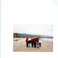 Family picture at Santa Barbara Beach
