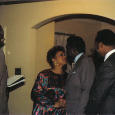 Wedding day - November 19, 1987; married by Judge James Roberts, with Raymond and Grace Bazmore in attendance.