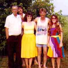 taken at my big bro's house his 4th of july  family party every one in this pic is gone on. cept me & mary.