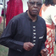 Dad on his 70th birthday party in Port Harcourt