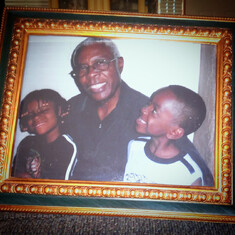 Chinyereugo na Chinedu Okafor with Uncle Hubert. We love and miss you. Greet Mama & Papa in Heaven.