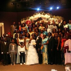 At the wedding of Daniel and Beryl Ayewah in 2008 (Shell and Ogunu Chapel reunion)