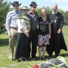 Bingham family, at the cemetery