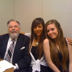 Peter with Dawn (eldest daughter) and Ana (youngest daughter) at his brother Hans' Memorial