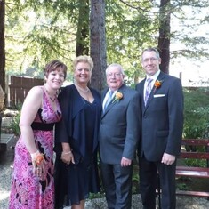 Family photo from Michael and Andrea's Wedding 2012, San Mateo, CA