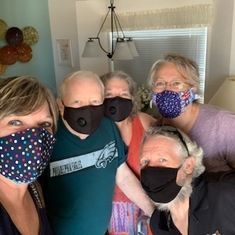 Family Quarantine selfie once Michael, Sue and Andrea arrived in Arizona in June, 2020 