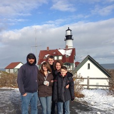 Family trip to see his Grandparents in Maine