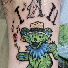 Ian’s Father’s memorial Tattoo for our beloved son Ian