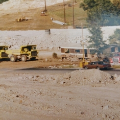 Highway 65 being build near the Bookout Homestead  near Highway 65 and F.