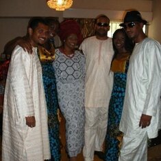 Patrick, Stanley, Ugonna, Ijeoma & Walter Ofonagoro with Adaeze Williams