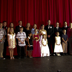 september 2011- the adams' family at kyle and crystal's wedding