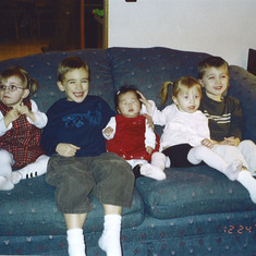 cousins on christmas eve 2003