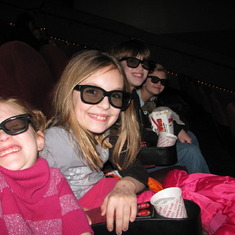 seeing the justin beiber movie with aunt corrie and cousins rylie, mccoy and kyla