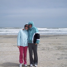 National Seashore with her sister Sigrid