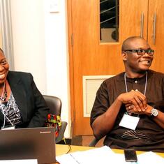 Innocent with Yemisi Akin-Adeniyi, Ford Foundation colleague